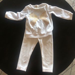 Velour two piece cozy outfit